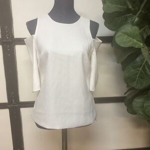Ted Baker women Cold Shoulder Top White Size 2